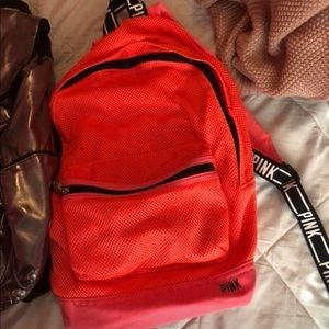 Victoria Secret PINK orange/pinkish backpack